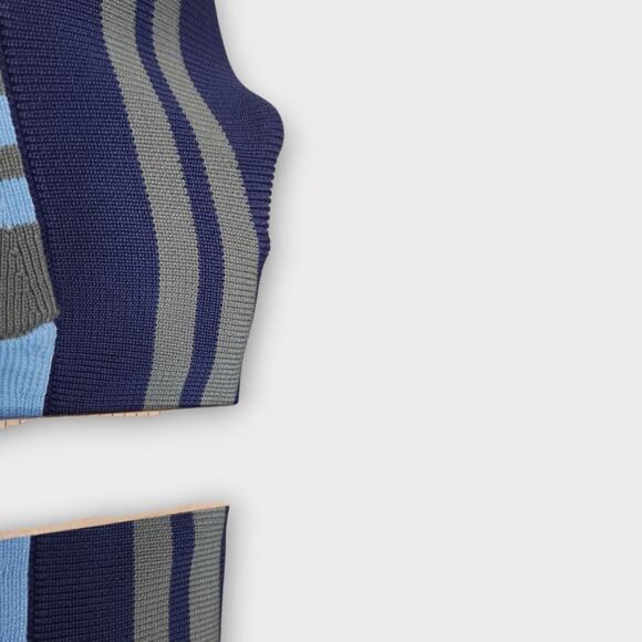 NEW Maeve Womens Sporty Stripe Mini Dress Blue Green M Bodycon Y2K Retro Glam - Picture 7 of 13